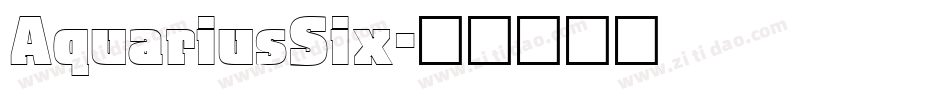 AquariusSix字体转换
