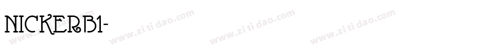 NICKERB1字体转换
