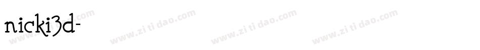 nicki3d字体转换