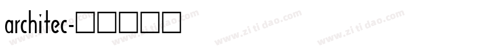 architec字体转换