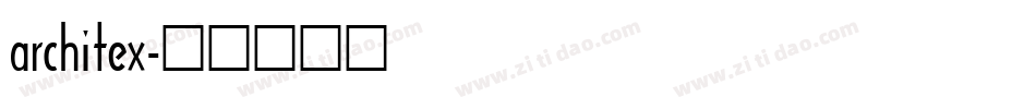 architex字体转换