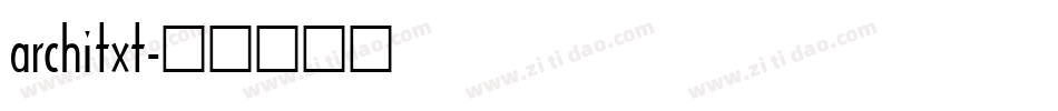 architxt字体转换