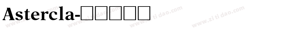 Astercla字体转换