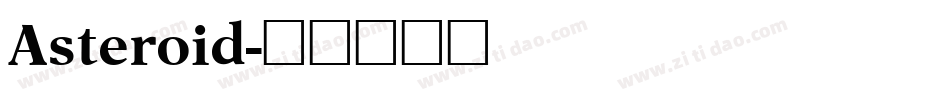 Asteroid字体转换