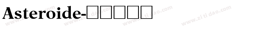 Asteroide字体转换