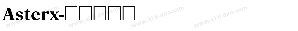 Asterx字体转换