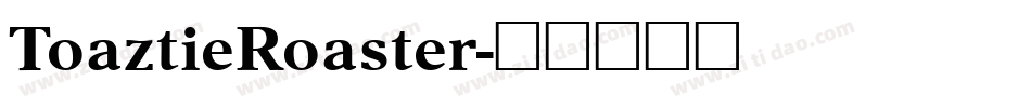 ToaztieRoaster字体转换