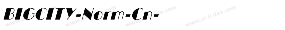 BIGCITY-Norm-Cn字体转换