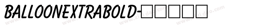 BalloonExtraBold字体转换