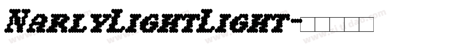 NarlyLightLight字体转换