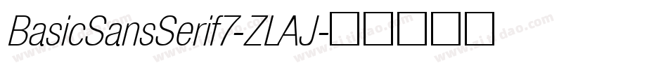 BasicSansSerif7-ZLAJ字体转换