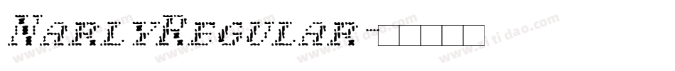 NarlyRegular字体转换