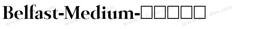 Belfast-Medium字体转换