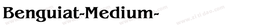 Benguiat-Medium字体转换