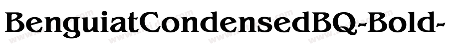 BenguiatCondensedBQ-Bold字体转换
