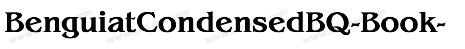 BenguiatCondensedBQ-Book字体转换