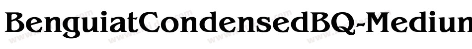 BenguiatCondensedBQ-Medium字体转换