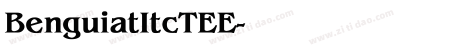 BenguiatItcTEE字体转换