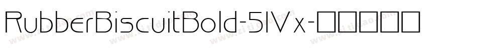 RubberBiscuitBold-51Vx字体转换