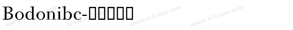 Bodonibc字体转换