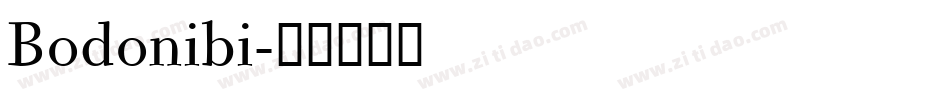Bodonibi字体转换
