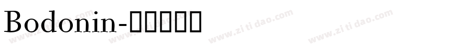 Bodonin字体转换