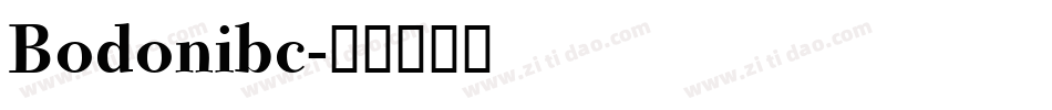 Bodonibc字体转换