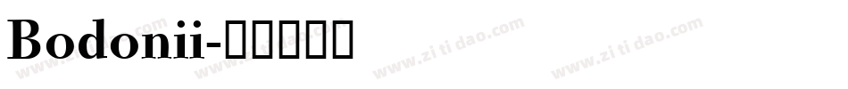 Bodonii字体转换