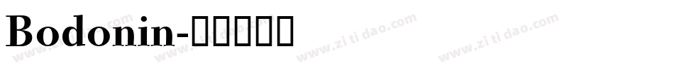 Bodonin字体转换