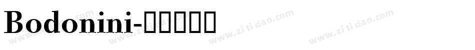 Bodonini字体转换