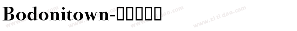 Bodonitown字体转换