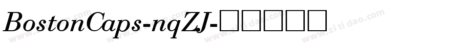 BostonCaps-nqZJ字体转换