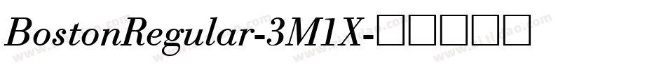 BostonRegular-3M1X字体转换