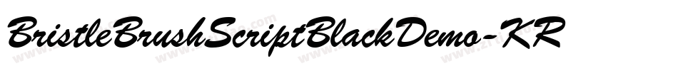 BristleBrushScriptBlackDemo-KRRX字体转换