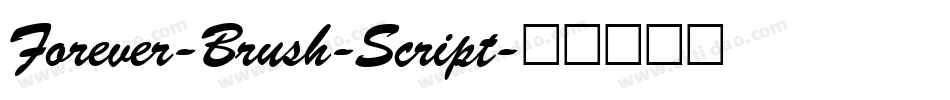 Forever-Brush-Script字体转换