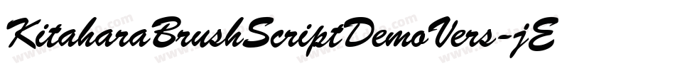KitaharaBrushScriptDemoVers-jERw7字体转换