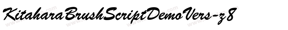 KitaharaBrushScriptDemoVers-z8JZl字体转换