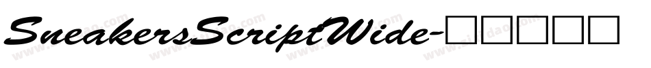 SneakersScriptWide字体转换