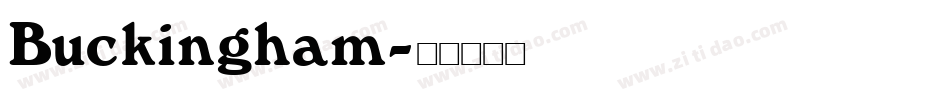 Buckingham字体转换
