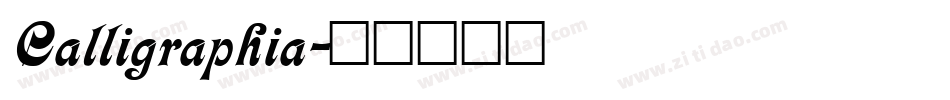 Calligraphia字体转换
