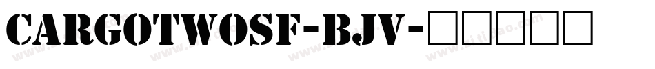 CargoTwoSf-BjV字体转换