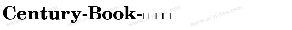 Century-Book字体转换