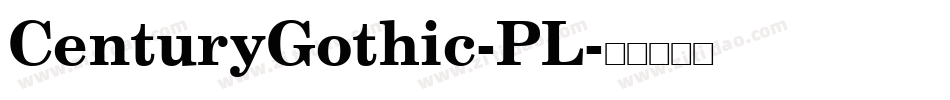 CenturyGothic-PL字体转换