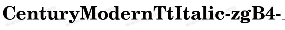 CenturyModernTtItalic-zgB4字体转换