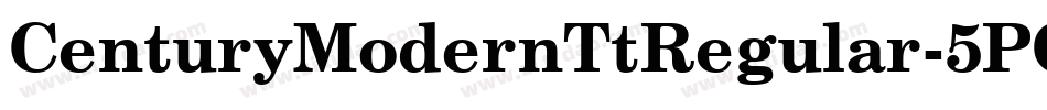 CenturyModernTtRegular-5PGV字体转换