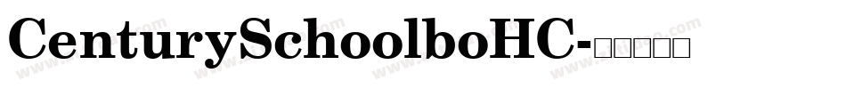 CenturySchoolboHC字体转换