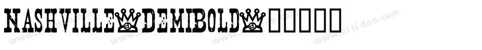 Nashville-DemiBold字体转换