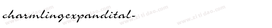 charmlingexpandital字体转换