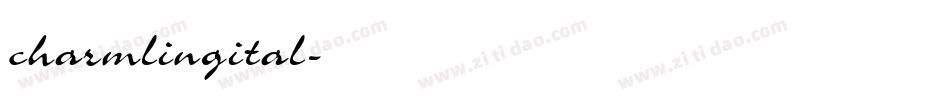 charmlingital字体转换