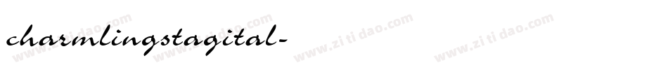 charmlingstagital字体转换